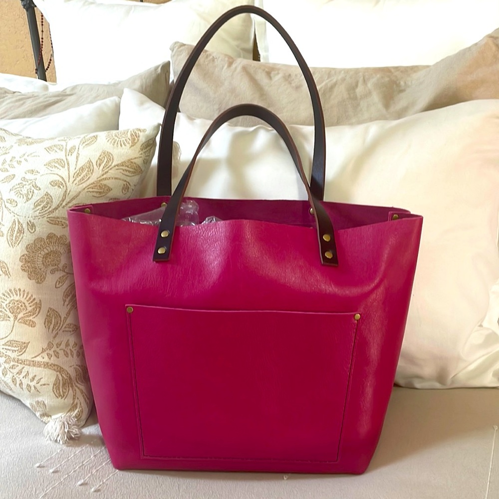 Unicorn 🦄 Portland Leather Goods hibiscus large tote 🩷